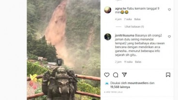 Waspada, Debit Air Curug Sikarim Dieng Meluap