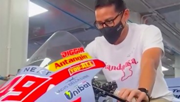 MotoGP Mandalika, Sandiaga Uno Icip Tunggangi Ducati 