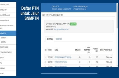 Calon Maba, Ini Cara Cek Tingkat Persaingan Prodi di SNMPTN 2022