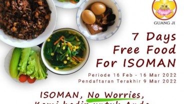 Makanan Gratis 7 Hari Saat Isoman Covid dari Yayasan Guang Ji