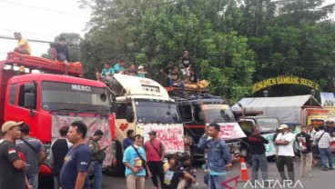 Sopir Truk di Temanggung Demonstrasi, Ini Tuntutannya