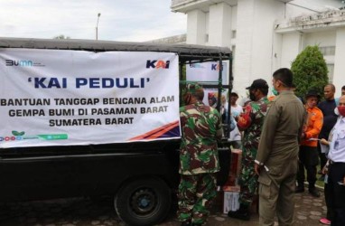 Gempa di Pasaman Barat, KAI Salurkan Bantuan Logistik 