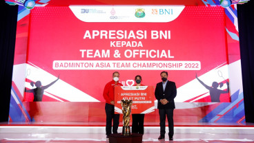 Rayakan Kemenangan BATC 2022, BNI Beri Tabungan ke Atlet, Pelatih dan Official 