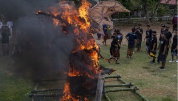 Hari Raya Nyepi 2022, Mengapa Ogoh-Ogoh Dibakar? Ini Sebabnya