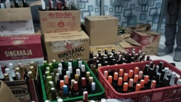 Polisi Sita 1.023 Botol Miras di Kawasan Mandalika