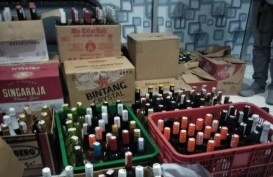 Polisi Sita 1.023 Botol Miras di Kawasan Mandalika