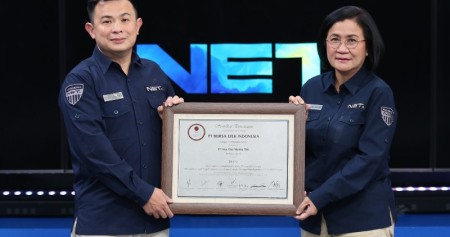 PT Net Visi Media Tbk. (NETV) melaksanakan seremoni pencatatan saham perdana di Bursa Efek Indonesia (BEI) pada Rabu (26/1/2022). 