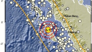 Pusat Gempa Hari Ini di Nias 6,9 SR, BMKG: Guncangan di Nias Terasa ke Padang