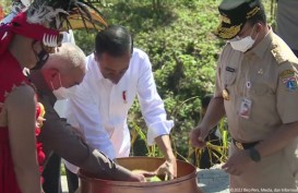 Prosesi Kendi Nusantara, Anies Gubernur Pertama yang Serahkan Tanah dan Air