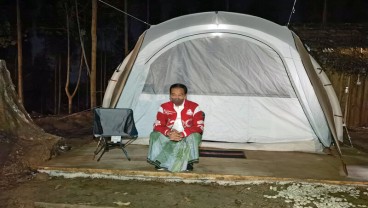 Foto-foto Presiden Camping, IKN Diprediksi Rampung 15-20 Tahun