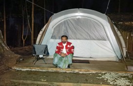 Foto-foto Presiden Camping, IKN Diprediksi Rampung 15-20 Tahun