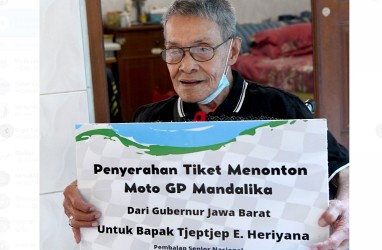 Legenda Balap Motor Tjetjep Heriyana Siap ke Mandalika Nonton MotoGP