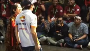 Viral! Video Marc Marquez Joget di Mandalika, Mafindo: Bukan Dangdut!