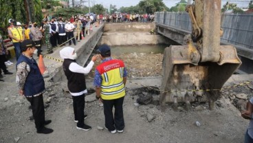 Perbaikan Jembatan Ambles di Lamongan Rampung H-10 Lebaran