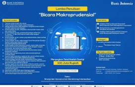 Bank Indonesia Gelar Lomba Penulisan Artikel tentang Makroprudential