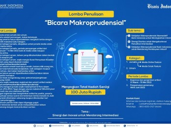 Bank Indonesia Gelar Lomba Penulisan Artikel tentang Makroprudential