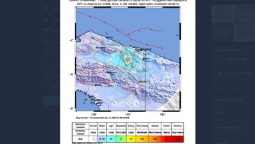 Gempa Magnitudo 5,2 Guncang Kabupaten Jayapura