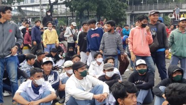 Pelajar SMK Ikut Demo BEM SI 11 April 2022 di Patung Kuda