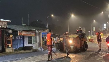 Jelang Arus Mudik, Pemkot Malang Perbaiki Jalan Rusak