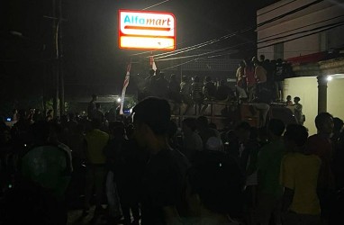 5 Pegawai Alfamart Pertigaan Cipet Kabupaten Tangerang Disandera Rampok