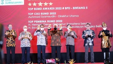 Bank Sumsel Babel Sabet TOP BUMD AWARDS Bintang 5