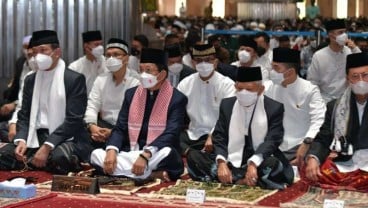 Momen Wapres Salat Idulfitri di Masjid Istiqlal