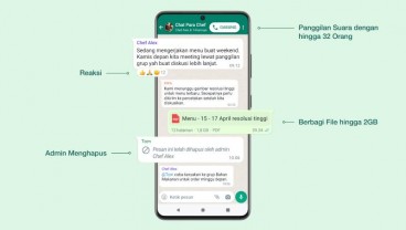 3 Fitur Terbaru WhatsApp, Bisa Panggil 32 Orang dan Unduh File 2GB. Ini Detailnya