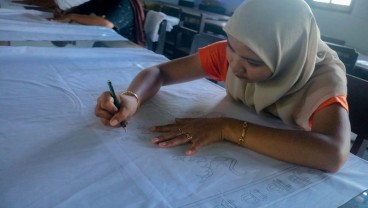 Batik Sasambo Karya Siswa SMKN 5 Mataram Dieskpor ke Saudi Arabia