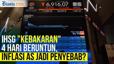 Tingginya Inflasi AS Jadi Penyebab IHSG Anjlok 4 Hari Beruntun?