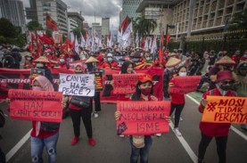 Aksi Massa Buruh Bikin Indonesia Property Expo 2022…