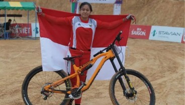 Hasil Sea Games 2021: Tiara Andini Raih Emas MTB-Downhill putri