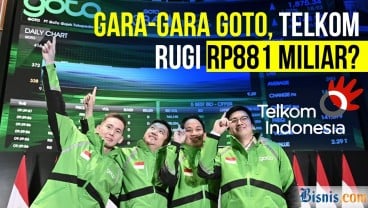 Gara gara GOTO, Telkom Rugi Rp881 Miliar