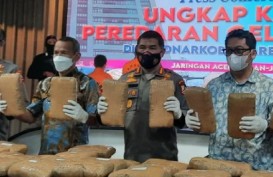Bareskrim Polri Musnahkan Ratusan Kilogram Narkoba dari Riau dan Aceh