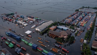 Banjir Rob Semarang, 500 Peti Kemas Terimbas