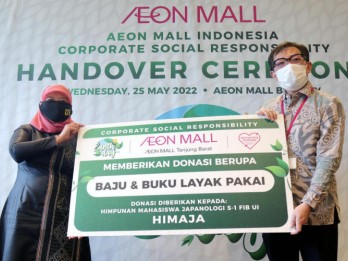 Gerakan Program 6R, Aeon Donasikan Ribuan Buku dan Pakaian Bekas
