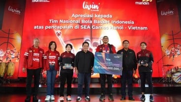 Respek buat Timnas Basket Indonesia, Bank Mandiri Berikan Apresiasi Dana Pembinaan