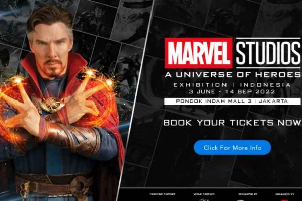 Marvel Studios Exhibition resmi dibuka di PIM, Jakarta Selatan, mulai 2 Juni hingga 14 September 2022/tiket.com 