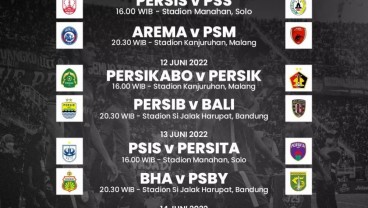 Jadwal Pekan Pertama Piala Presiden 2022: Persis vs PSS Jadi Pembuka