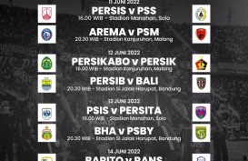 Jadwal Pekan Pertama Piala Presiden 2022: Persis vs PSS Jadi Pembuka