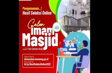Daftar Nama 104 Peserta Lulus Seleksi Online Calon Imam Masjid untuk UEA 2022