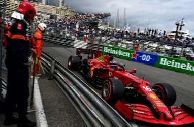 Pebalap Ferrari Charles Leclerc Amankan Pole Position GP F1 Azerbaijan 2022
