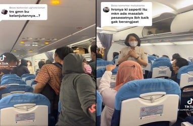 Viral Video Penumpang Super Air Jet Turun dari Pesawat Setelah Delay 3 Jam