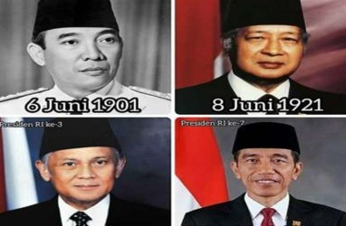 Jokowi Ulang Tahun Hari Ini, Berikut 4 Presiden RI yang Lahir Bulan Juni