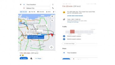 Google Maps Punya Fitur Cek Tarif Tol, Ini Simulasi Penggunaannya