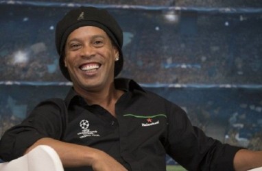 Tiba Indonesia, Ronaldinho: Saya Siap Menghibur