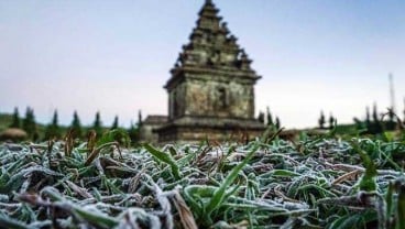 Fenomena Embun Beku Mulai Warnai Banjarnegara