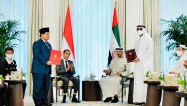 Jokowi dan Presiden MBZ Saksikan Pertukaran Dokumen Kerja Sama Indonesia-UAE CEPA