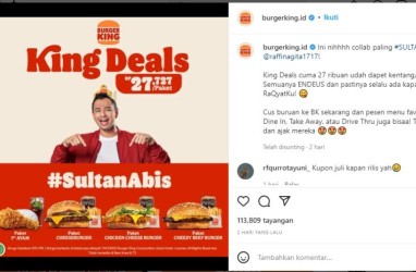 Gandeng Raffi Ahmad, Ini Promo Burger King ala Paket Sultan Murah Meriah