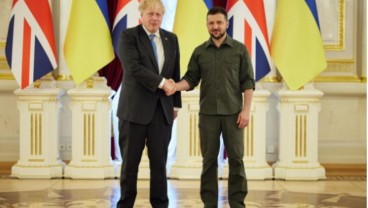 Para Pejabat Ukraina Ucapkan Terima Kasih kepada Boris Johnson