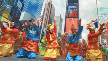 Pergelaran Flash Mob Angklung Memukau di Amerika Serikat